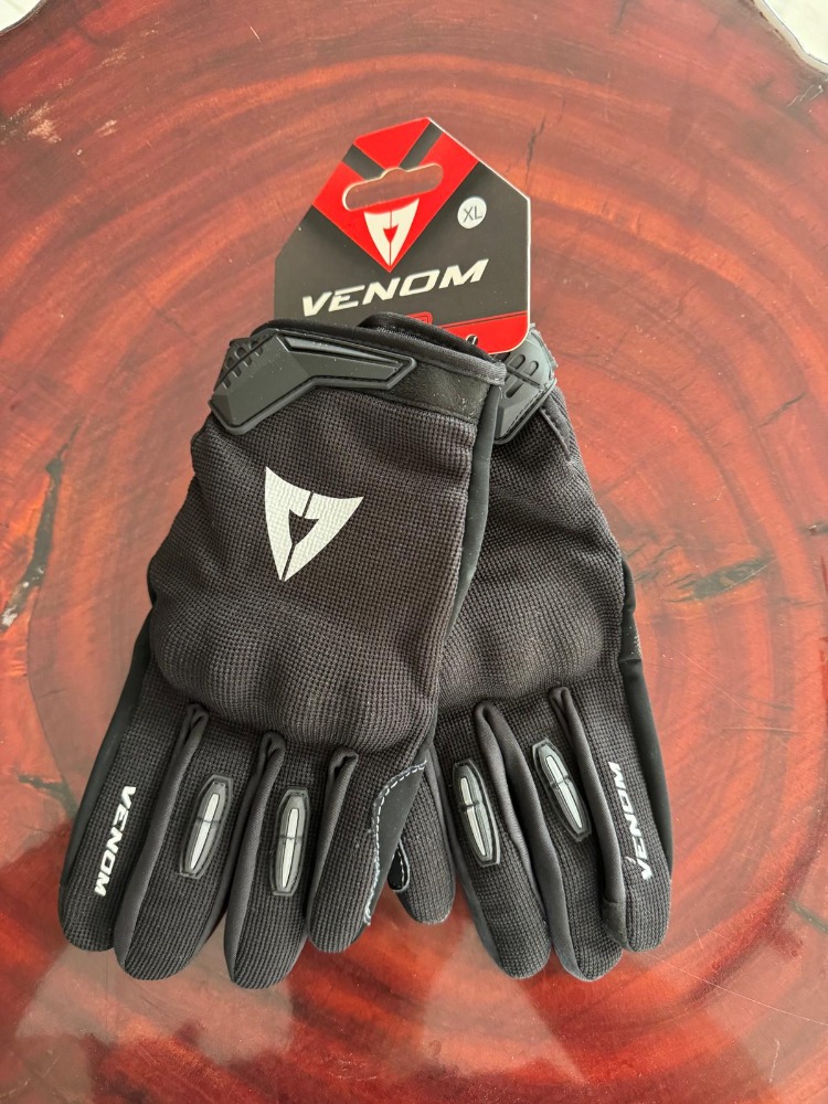 VENOM VN-980 MOTOSİKLET ELDİVENİ – SİYAH / GRİ