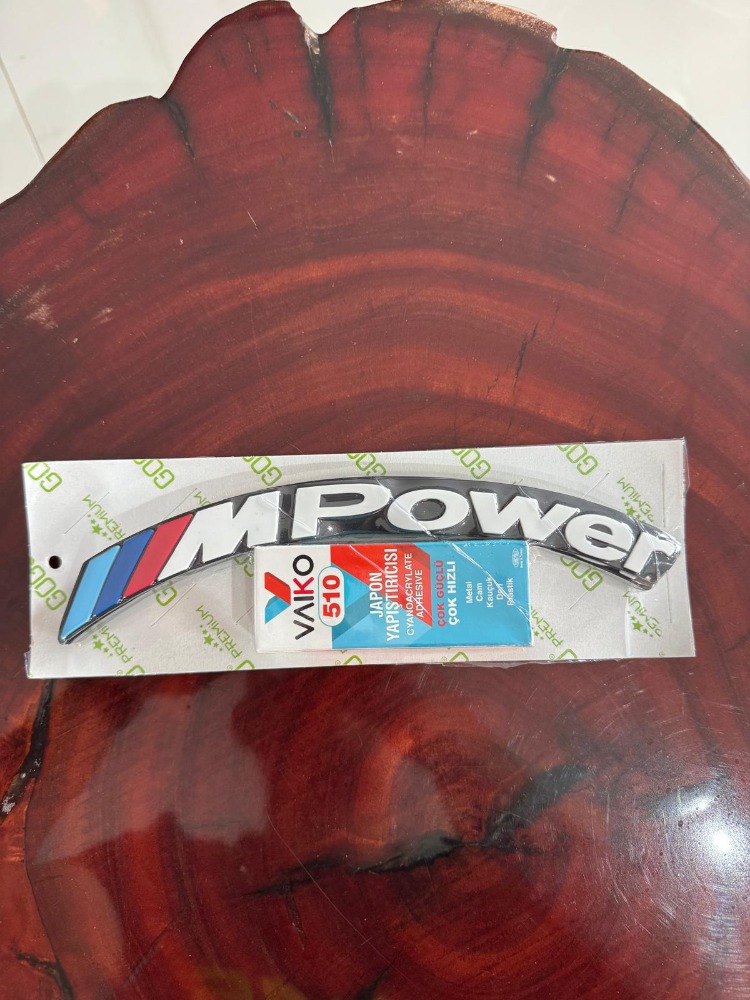 M Power Lastik Yazısı Seti