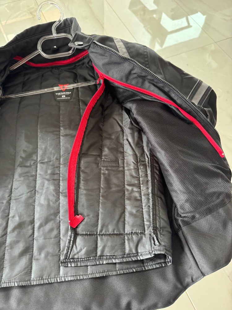 VENOM SPIN SİYAH–GRİ YAZLIK MOTOSİKLET MONT