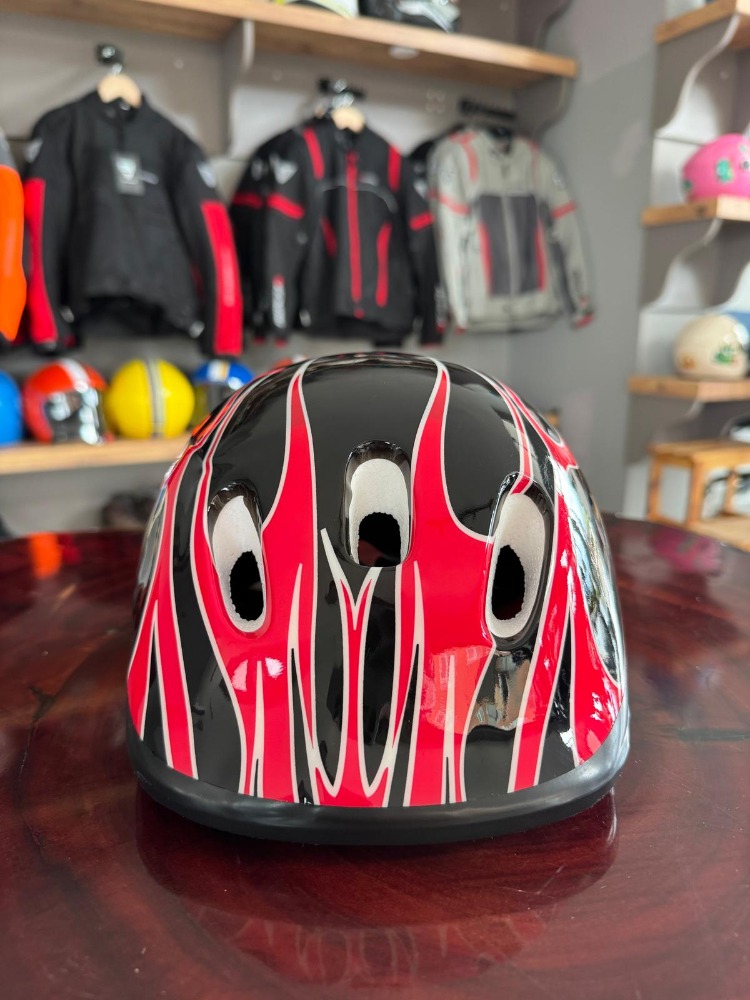 Alev Desenli Çocuk Koruyucu Kask