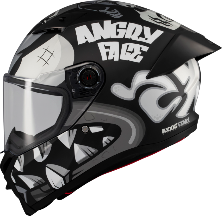 Axxis Fenix Angry Face Mat Siyah Gri