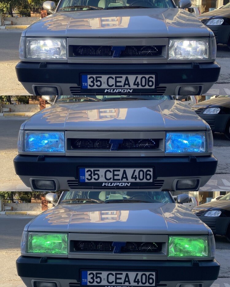 3 renk led xeon h1 