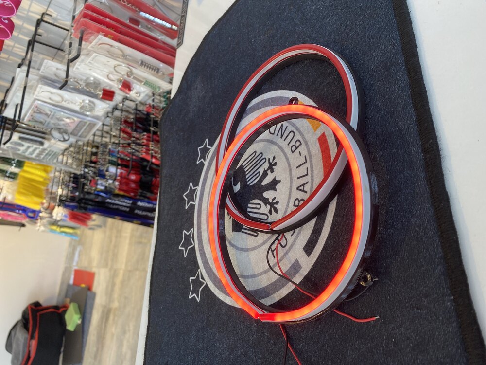 Kırmızı neon kasnak 16 cm 