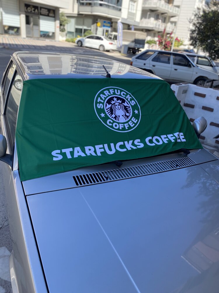Starfucks koltuk havlusu 