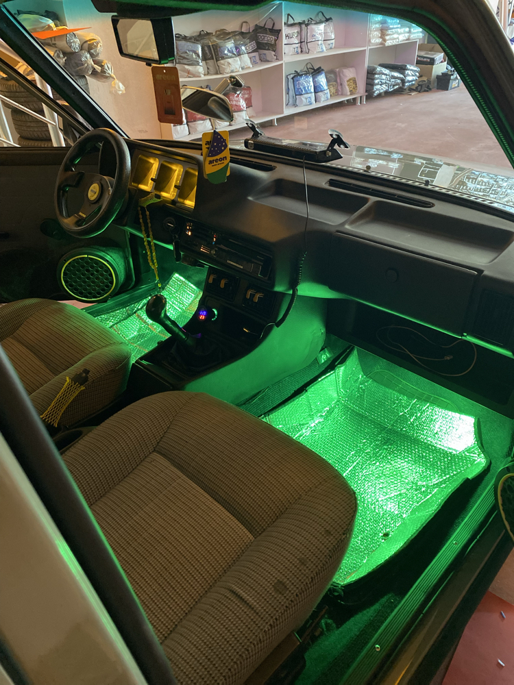 Yeşil ayakaltı parmak led 