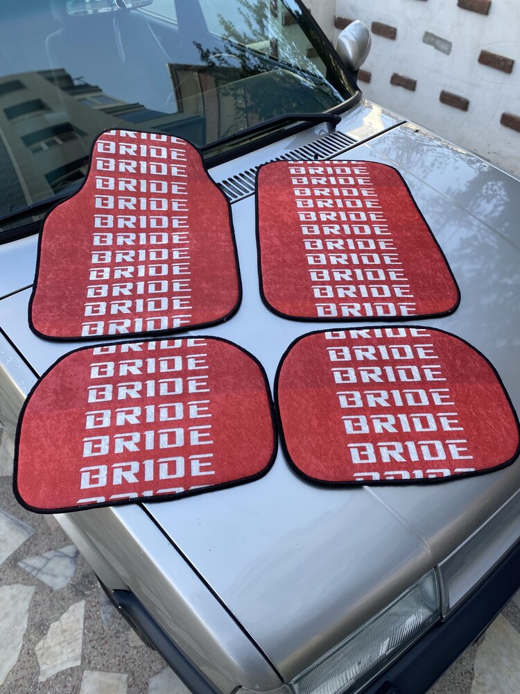 BRİDE kırmızı paspas takım