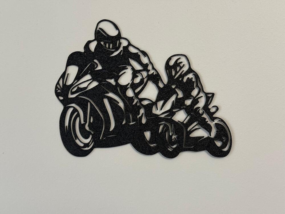 Baba Oğul Motorspor 2D Duvar Dekoru