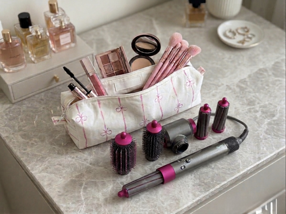 Makyaj çantası/ Dyson saç şekillendirici uyumlu