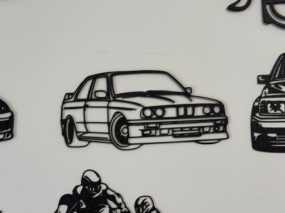 BMW E30 2D Duvar Dekoru
