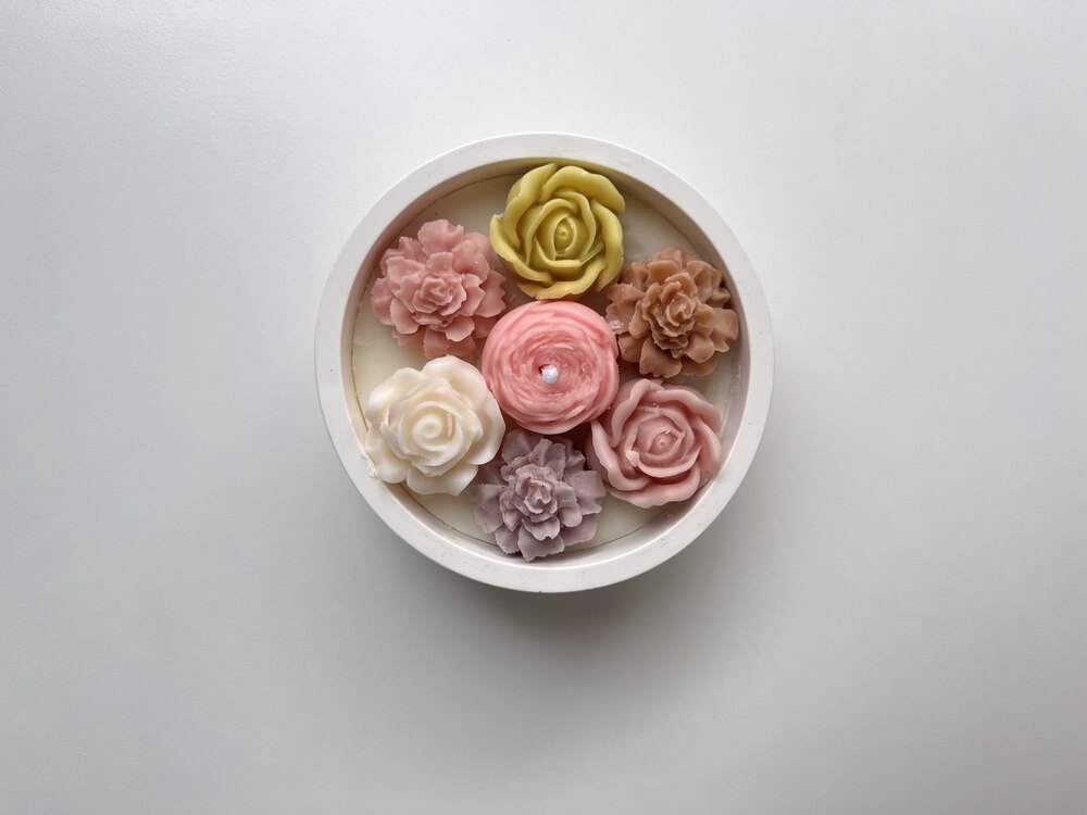 Flovers candle