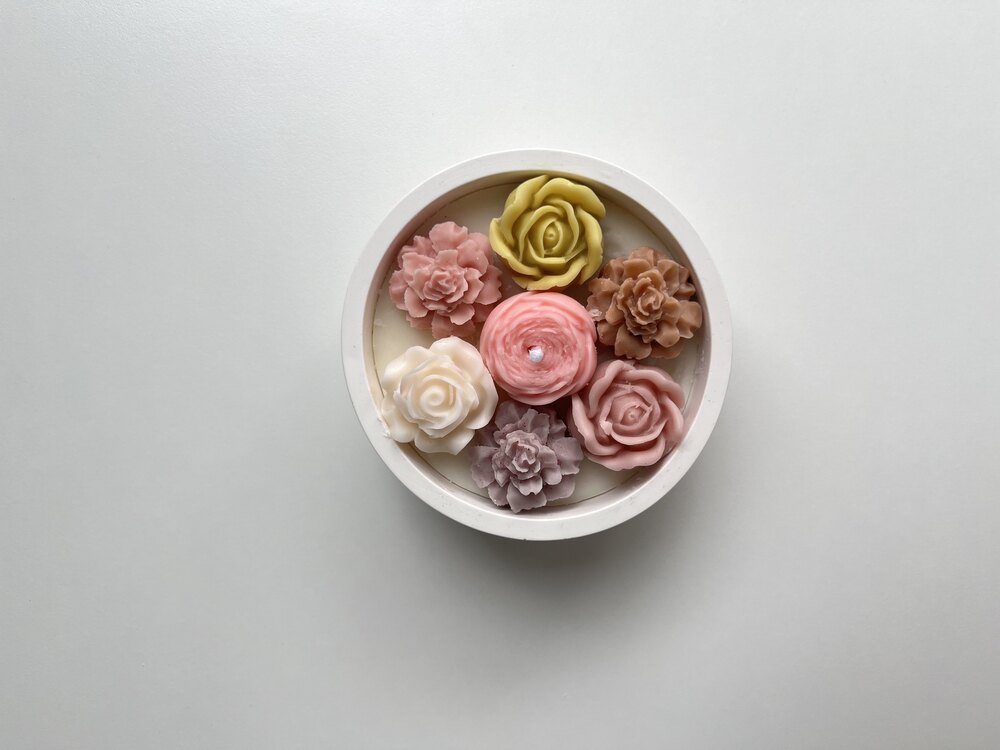 Flovers candle
