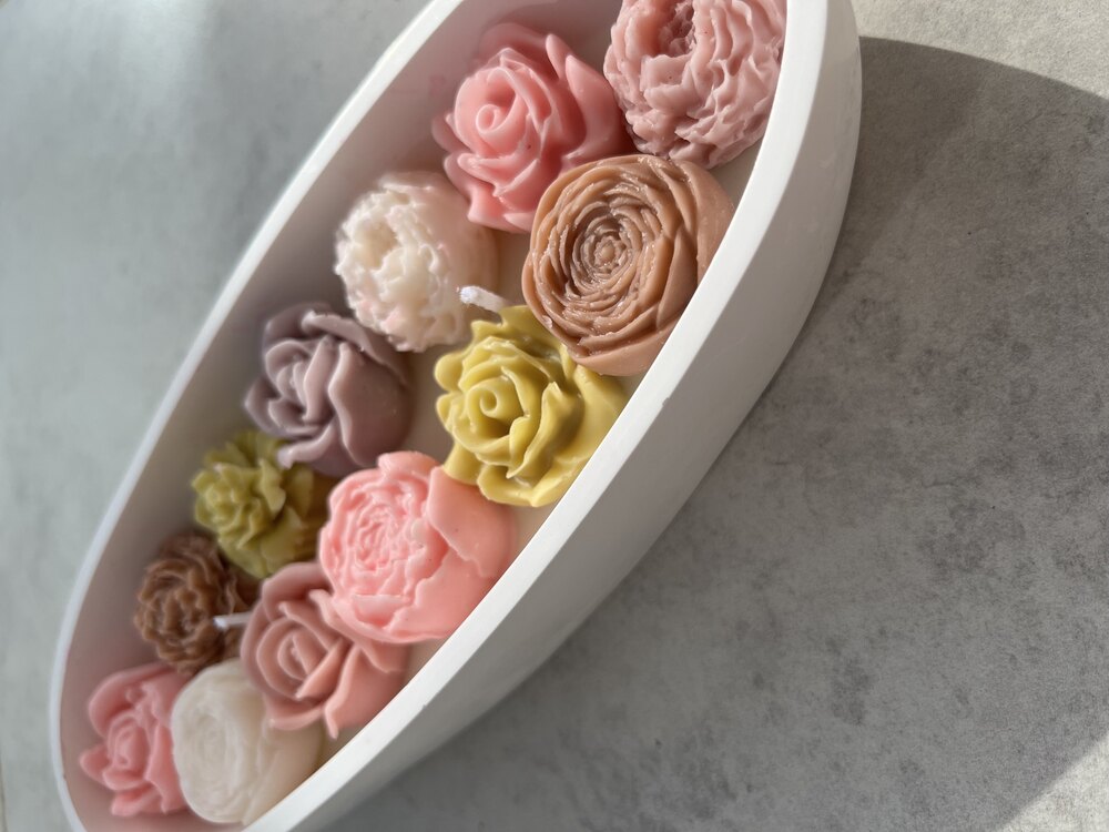 Flovers candle
