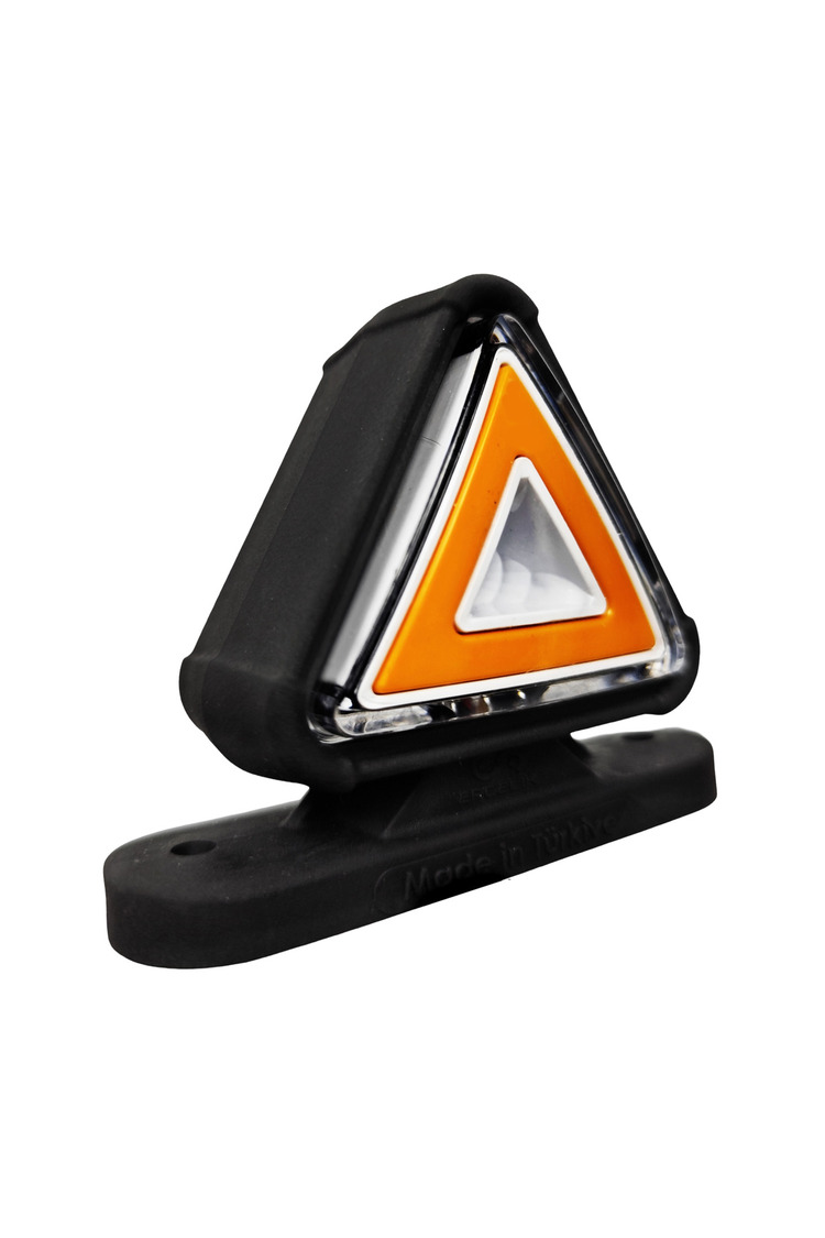 BÜYÜK ÜÇGEN TAKOZ NEON SARI-KIRMIZI 12V-24V