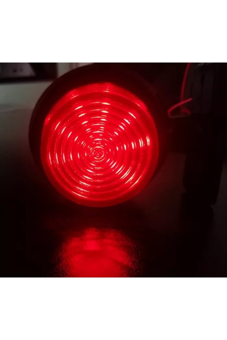 (2 ADET) HORPOL TİPİ FÜME CAMLI BÜYÜK BOY MAXI TAKOZ LED LAMBA SARI-KIRMIZI