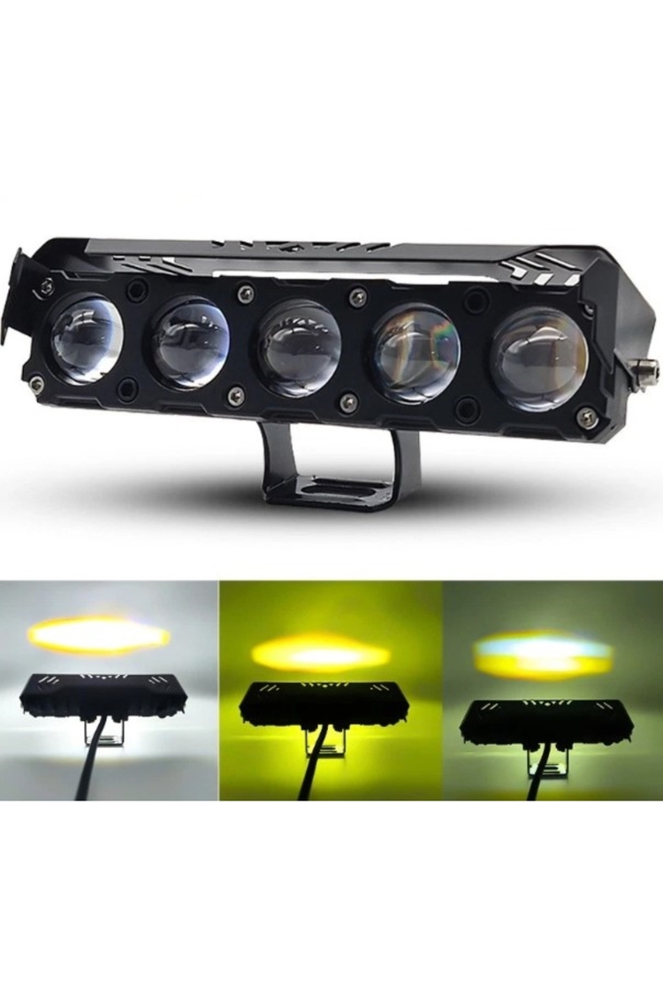 (1 adet) Led Spot Işık Ve Sarı Beyaz Projektör Lens 4 Gözlü Çalışma Baykuş