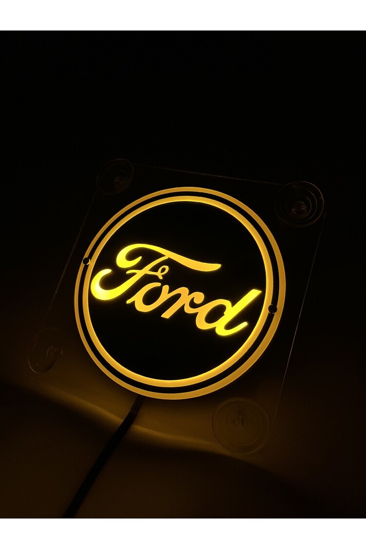 FORD SİYAH CAM ÖNÜ LOGO TABELA 12VOLT