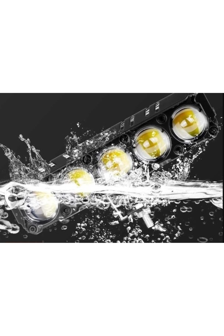 (1 adet) Led Spot Işık Ve Sarı Beyaz Projektör Lens 4 Gözlü Çalışma Baykuş