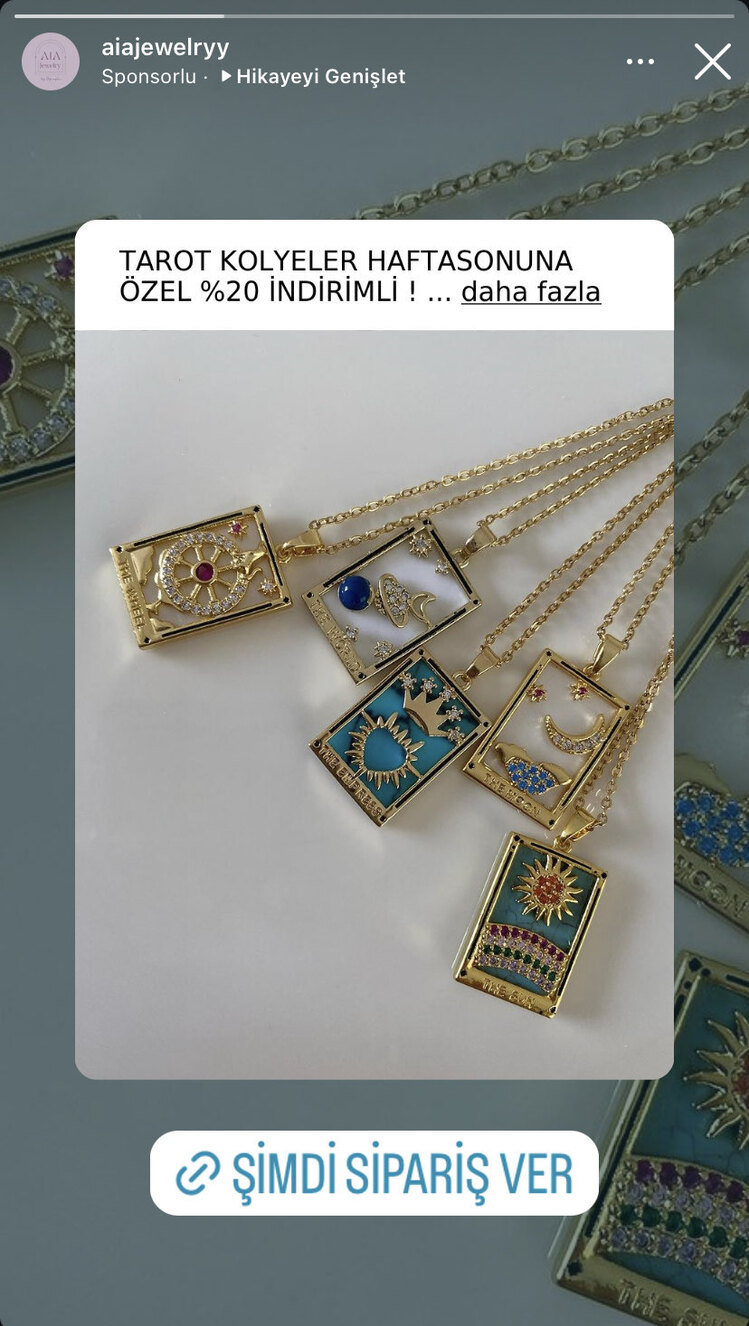 Tarot Kolye