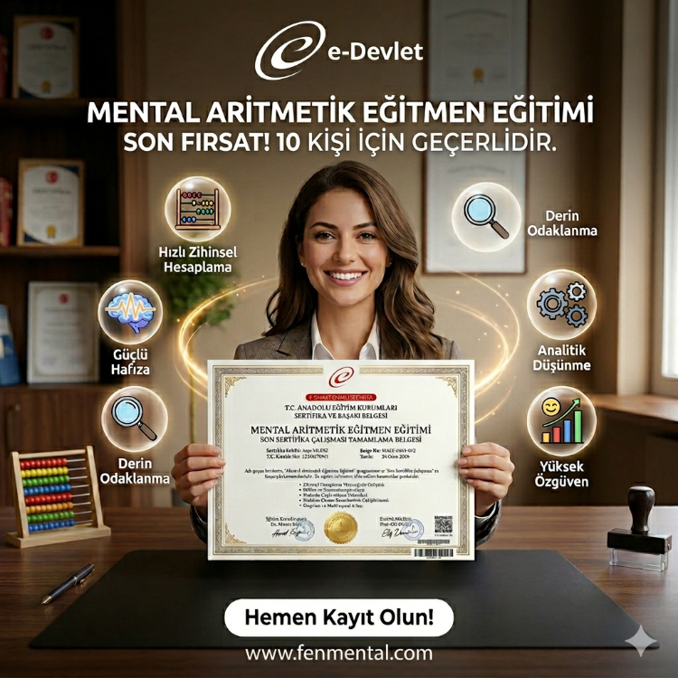 Mental Aritmetik Eğitmen Eğitimi