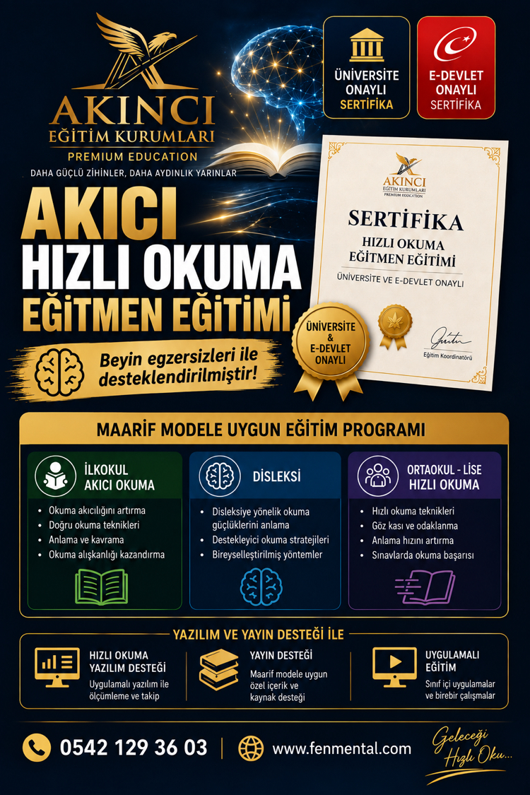 Hızlı Okuma eğitmen eğitimi