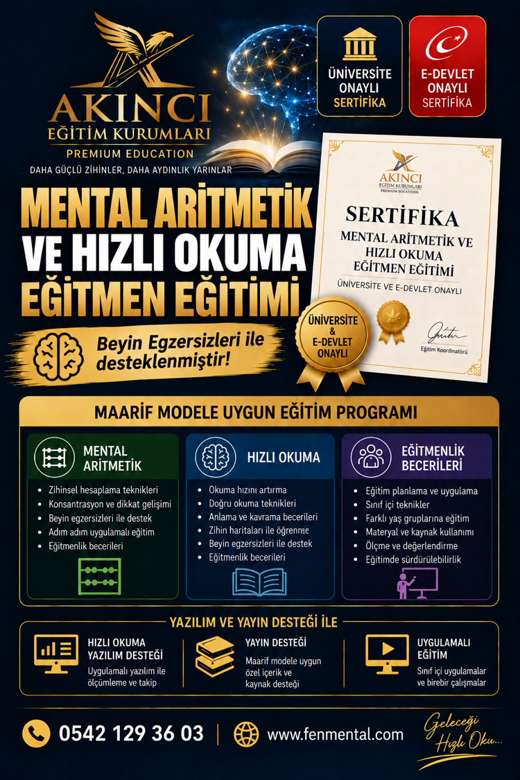 Mental Aritmetik Eğitmen Eğitimi Video