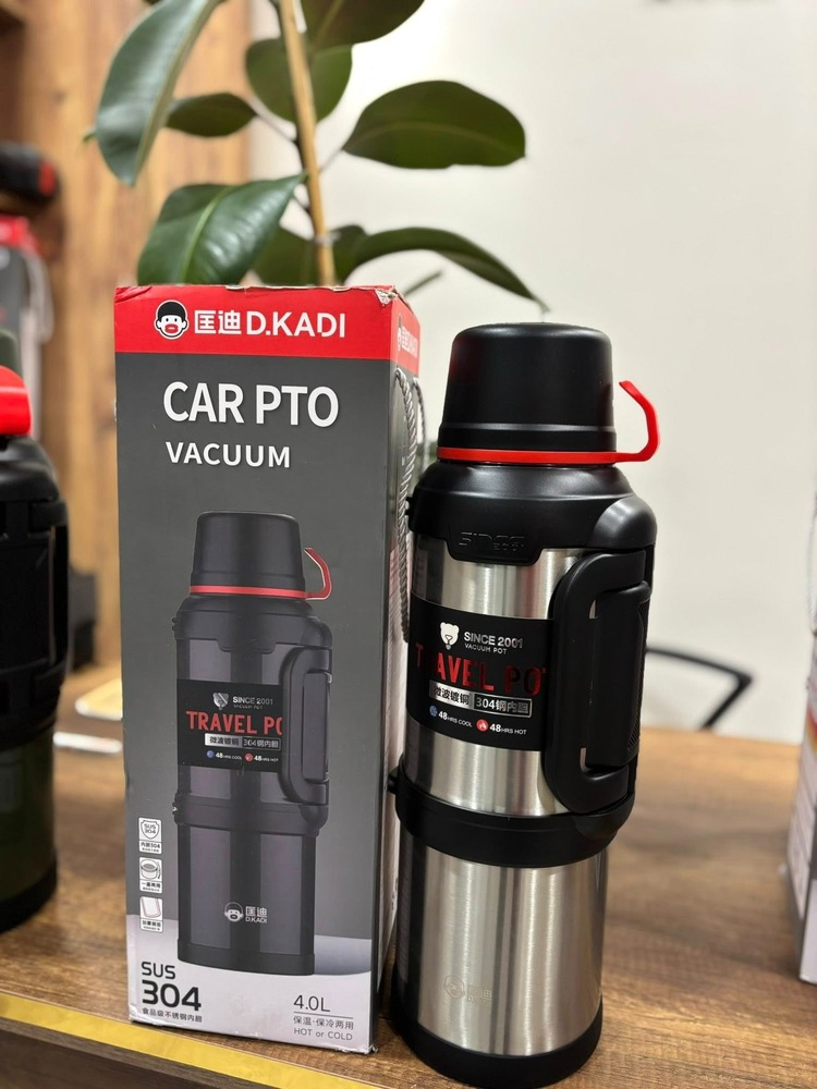 Car Pto Travel 4 Litre Dağcı Paslanmaz Çelik Yalıtımlı Termos