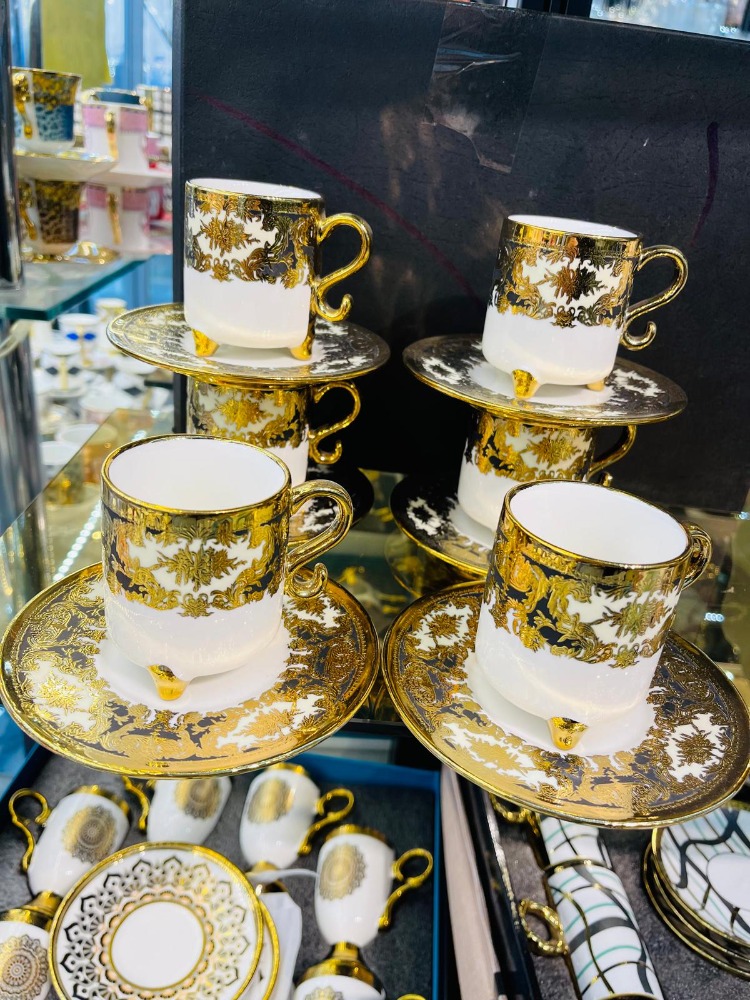 ✨ Gold Prestige 6’lı Kahve Fincan Takımı ✨