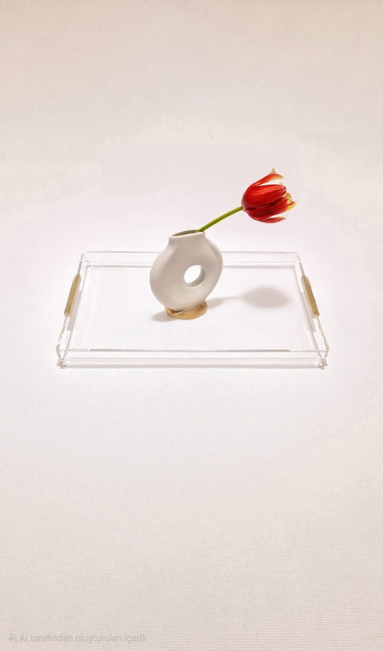 Gold Lıne Tray -L- (Büyük Boy)