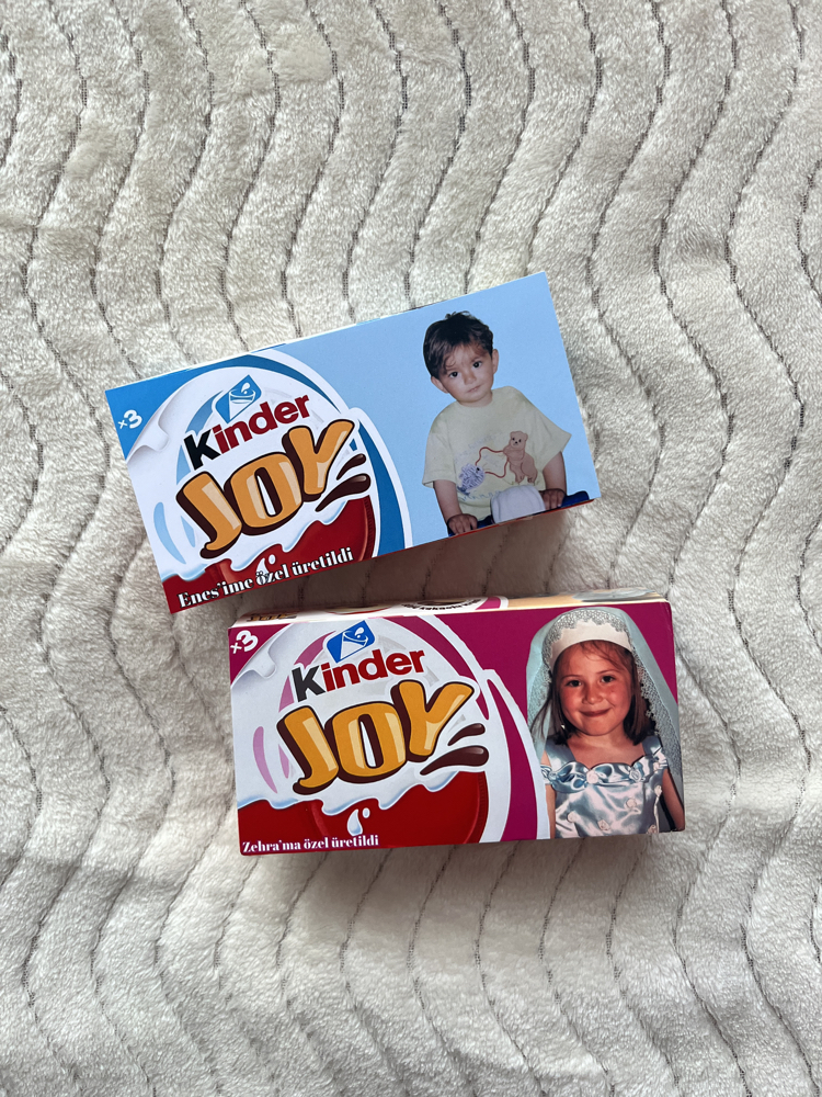 Kişiye özel kinder joy