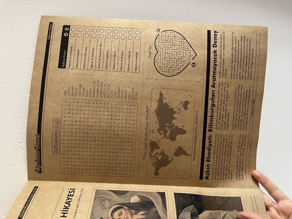 Kişiye özel aşk gazetesi