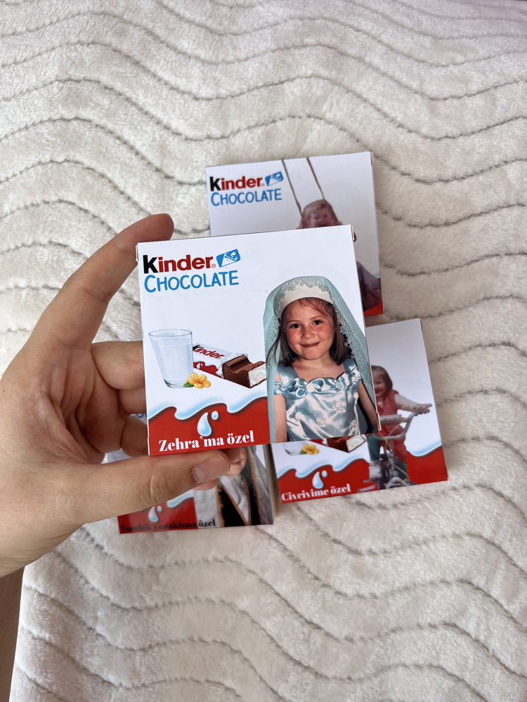 Kişiye özel Kinder Çikolata(açıklamayı okuyunuz)