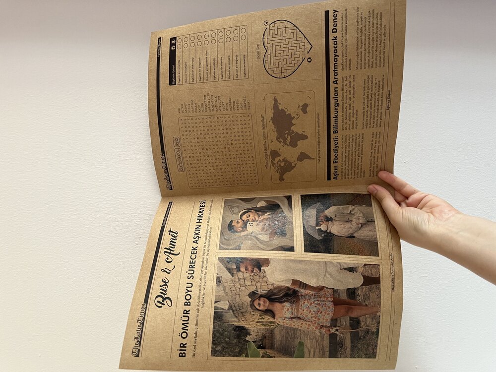 Kişiye özel aşk gazetesi
