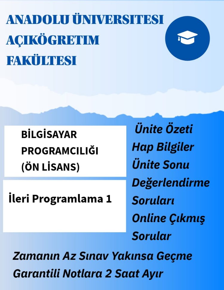 ILERI PROGRANLAMA 1