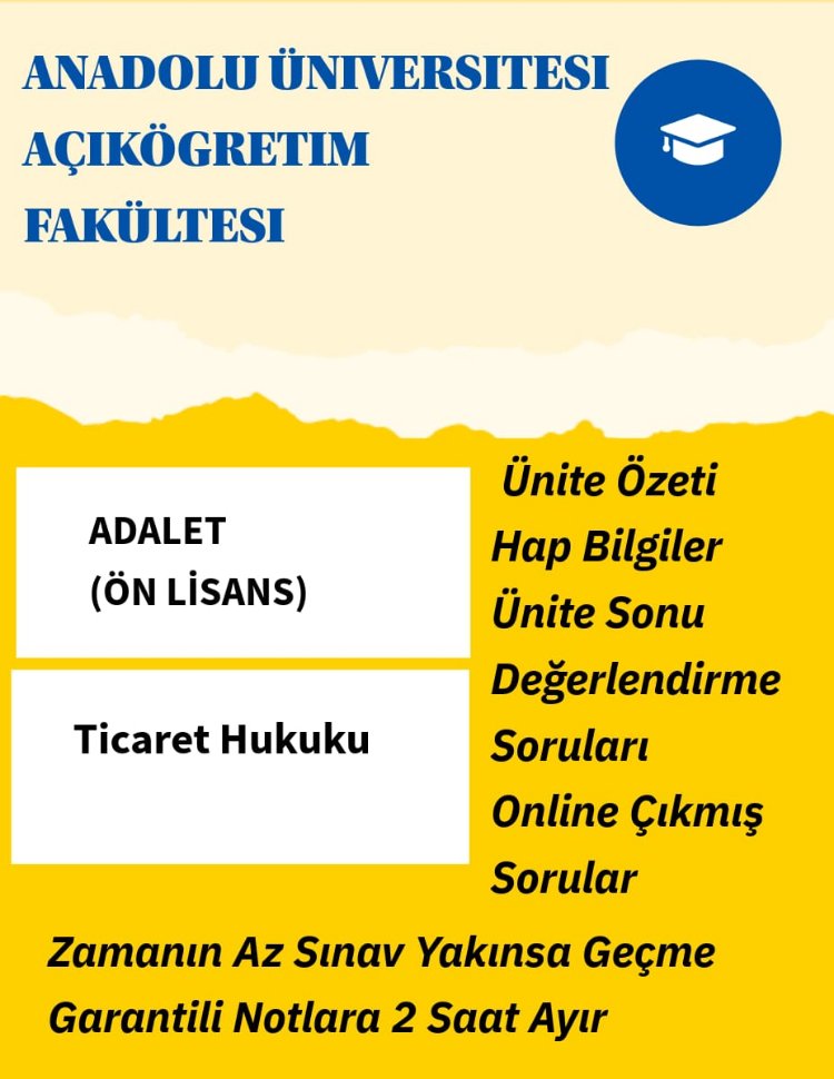 TİCARET HUKUKU