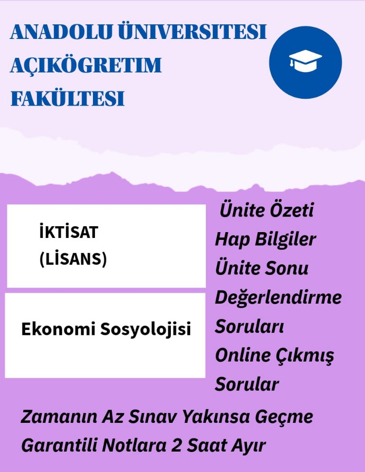 EKONOMI SOSYOLOJİSİ