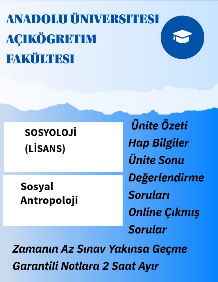 SOSYAL ANTROPOLOJI