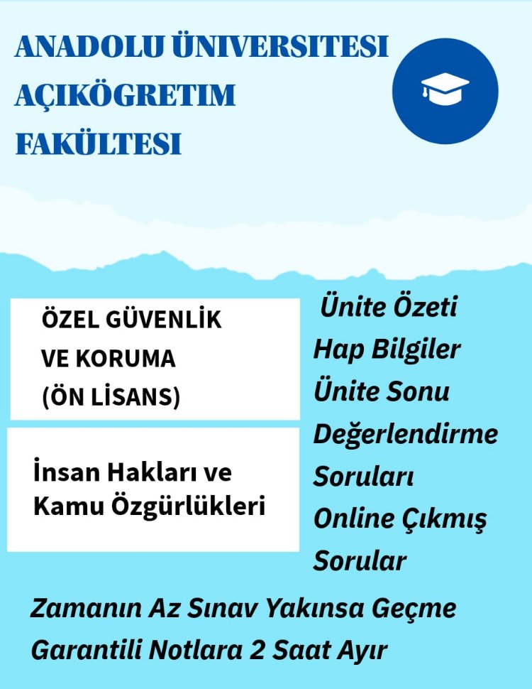 INSAN HAKLARI VE KAMU OZGURLUKLERI