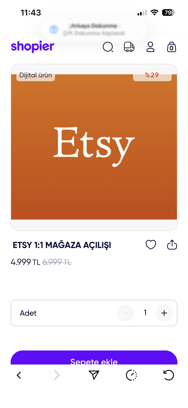 ETSY MAĞAZA AÇILIŞI
