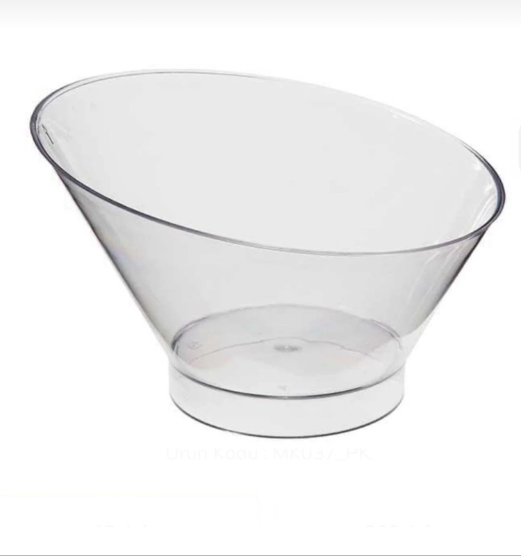 Plastik Oval Kase 220 cc | Tek Kullanımlık Gıda Kabı + Kapaklı(24 Adet)