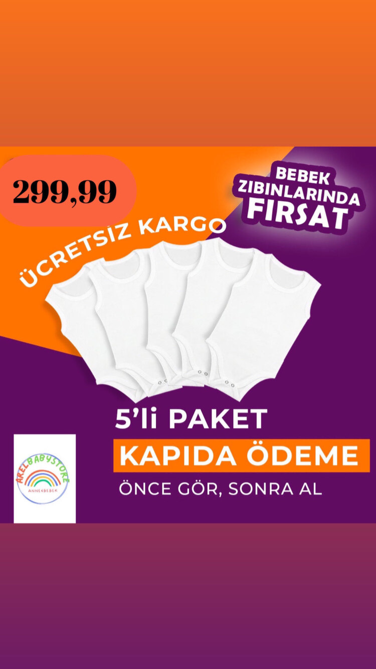 5 Li Bebek Body %100 Pamuk Kumaş