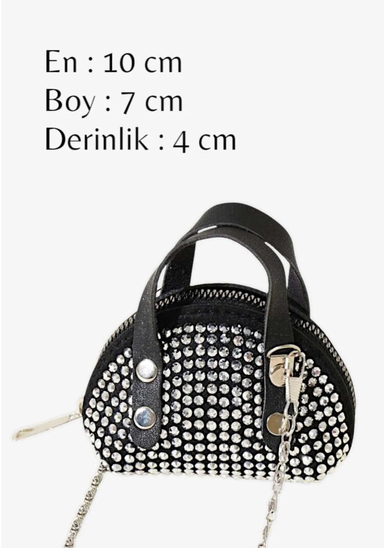 Mini Taşlı Çanta 