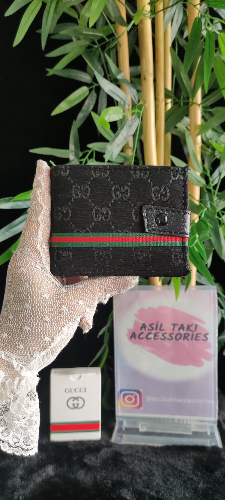 55 - Minimal İnce Erkek-kadın - Unisex Kartlık | Hafif, Şık ve Günlük Kullanım – Siyah
