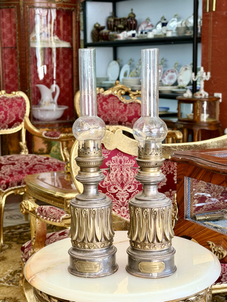 PARİS ÜRETİMİ 19.YY ÇİFT GAZ LAMBASI 