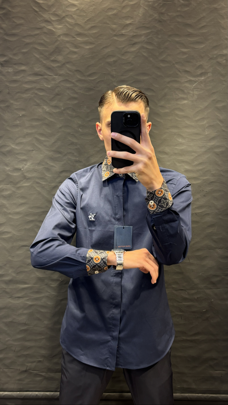 LOUIS&VUITTON PREMIUM GÖMLEK (lacivert)