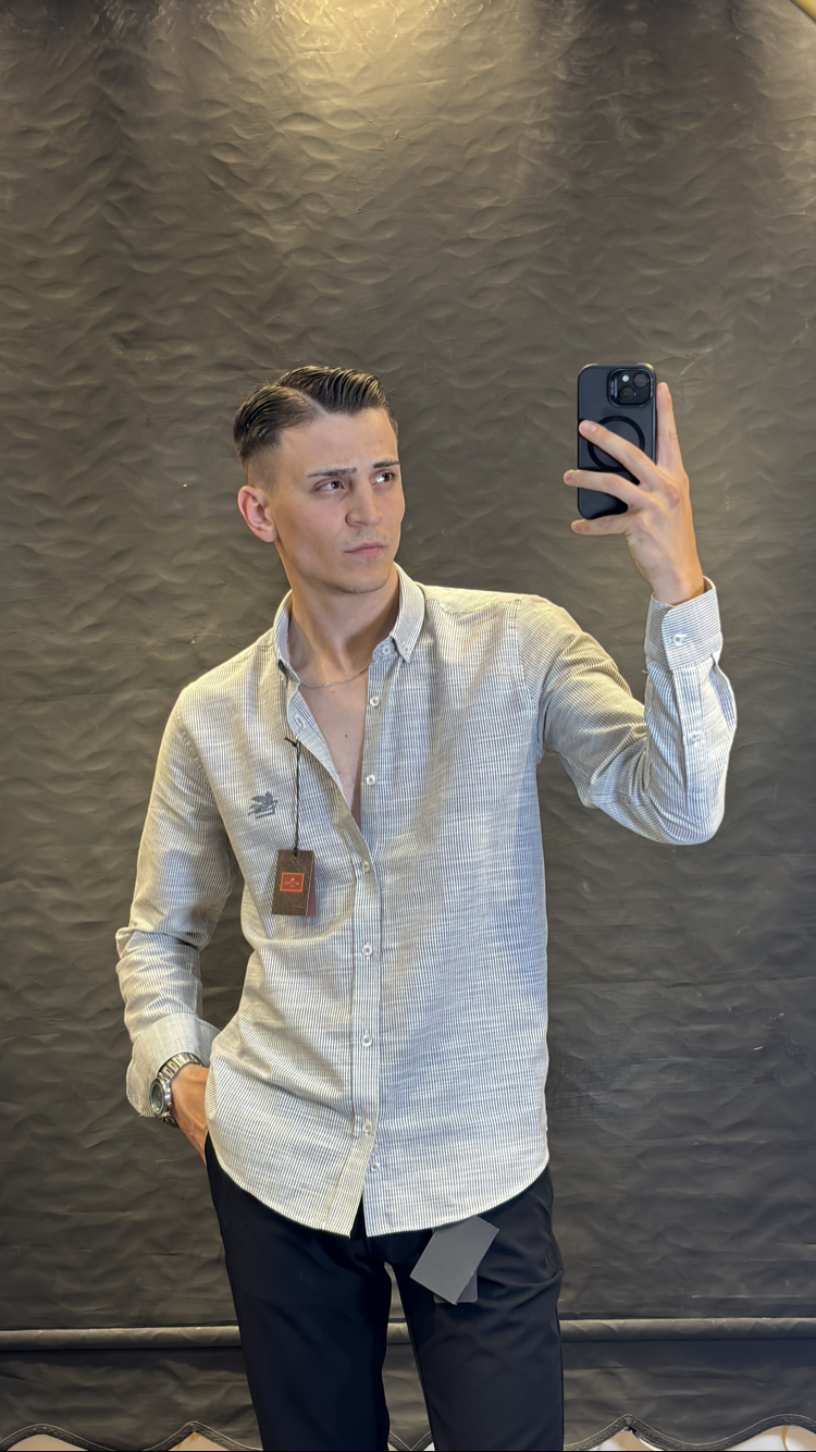 ETRO PREMIUM KETEN GÖMLEK (siyah)