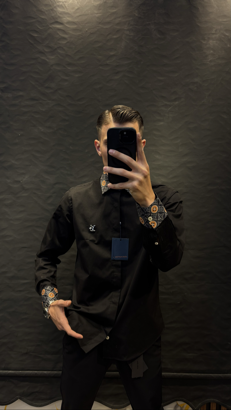LOUIS&VUITTON PREMIUM GÖMLEK (siyah)