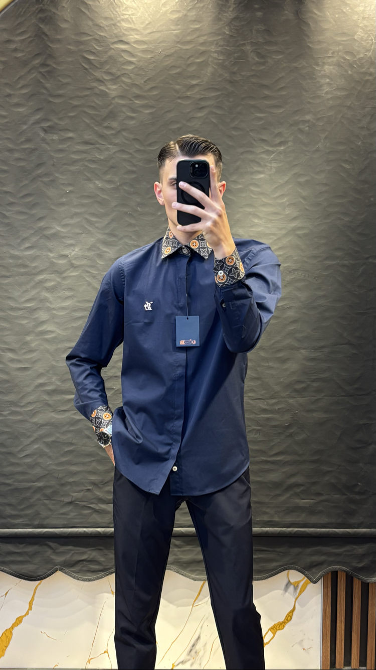 LOUIS&VUITTON PREMIUM GÖMLEK (lacivert)