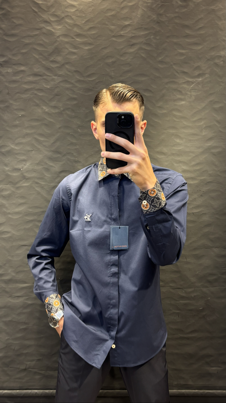 LOUIS&VUITTON PREMIUM GÖMLEK (lacivert)