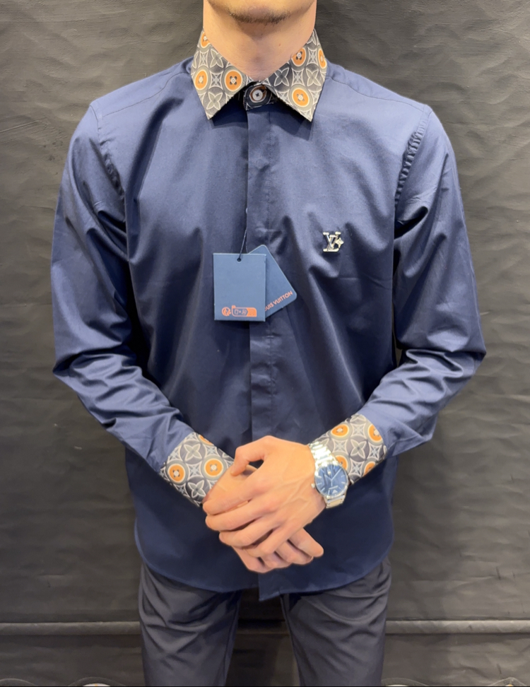 LOUIS&VUITTON PREMIUM GÖMLEK (lacivert)
