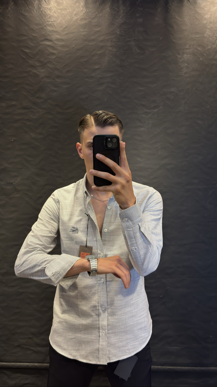 ETRO PREMIUM KETEN GÖMLEK (siyah)
